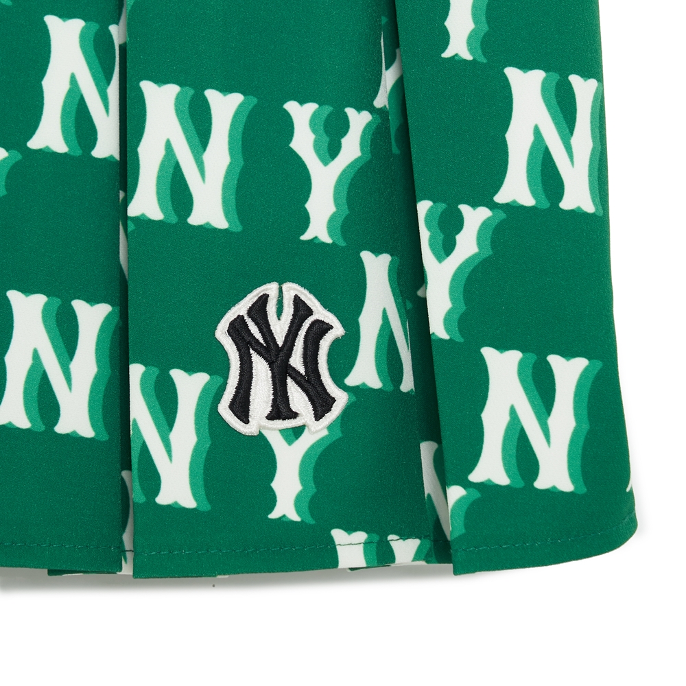 Bấm vào để xem thư viện ảnh Váy MLB Women's Classic Monogram Front Pattern Pleated Skirt New York Yankees N.Green
