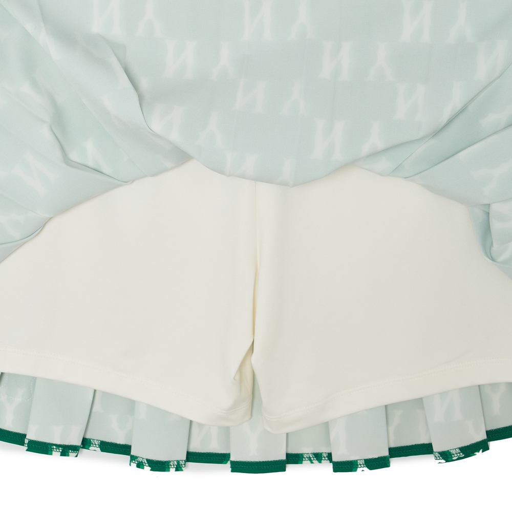 Bấm vào để xem thư viện ảnh Váy MLB Women's Classic Monogram Front Pattern Pleated Skirt New York Yankees N.Green