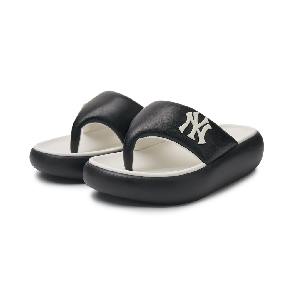 Bấm vào để xem thư viện ảnh Dép MLB Korea Base Flip Flops New York Yankees Black