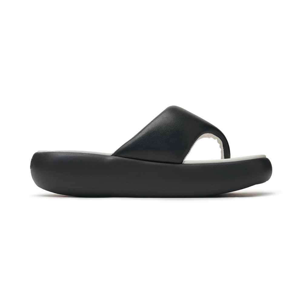 Bấm vào để xem thư viện ảnh Dép MLB Korea Base Flip Flops New York Yankees Black