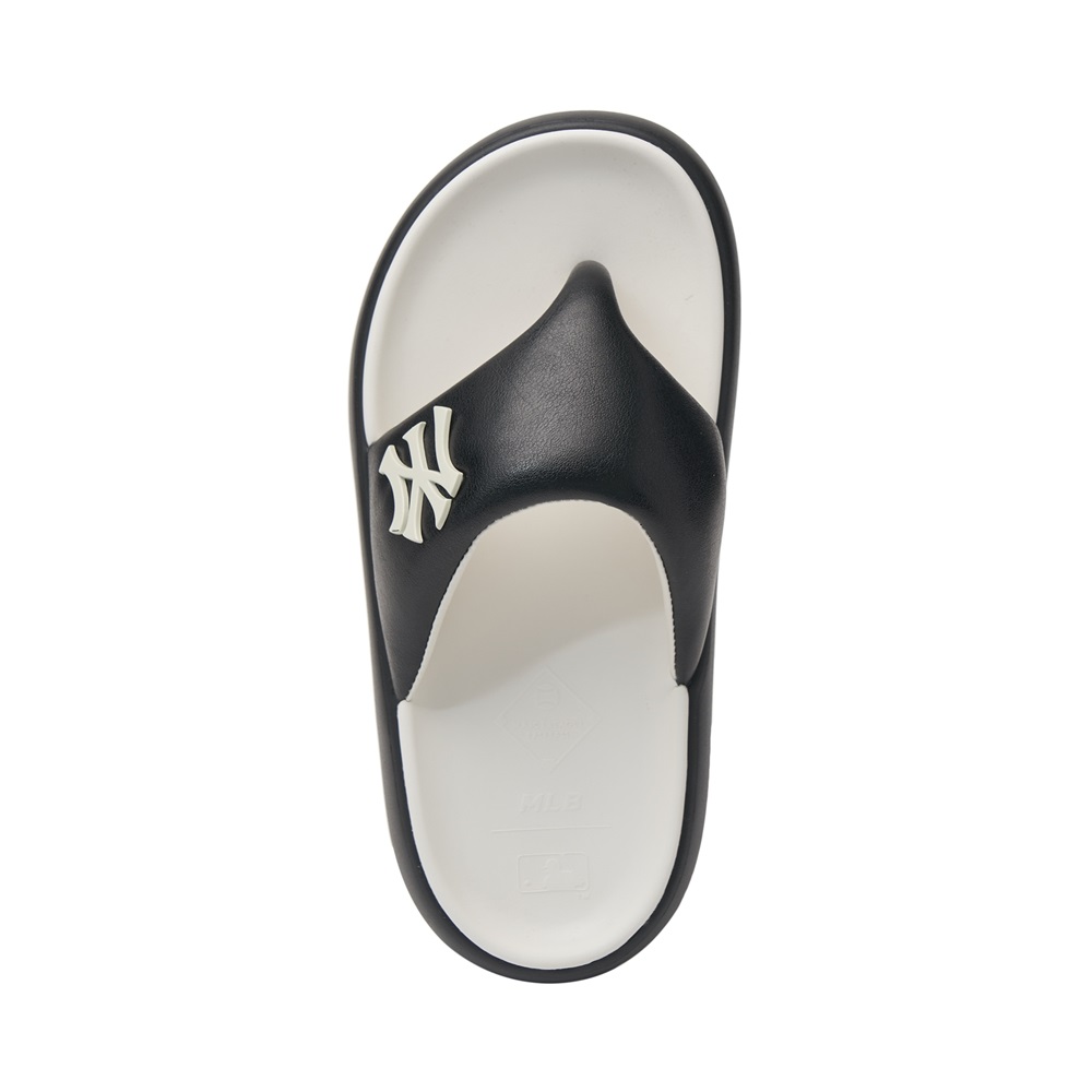 Bấm vào để xem thư viện ảnh Dép MLB Korea Base Flip Flops New York Yankees Black