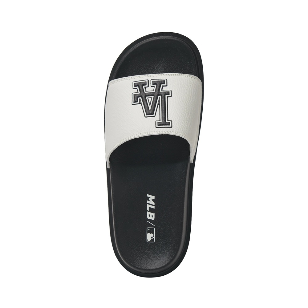Bấm vào để xem thư viện ảnh Dép MLB Korea Chunky Mound Basic LA Dodgers Ivory