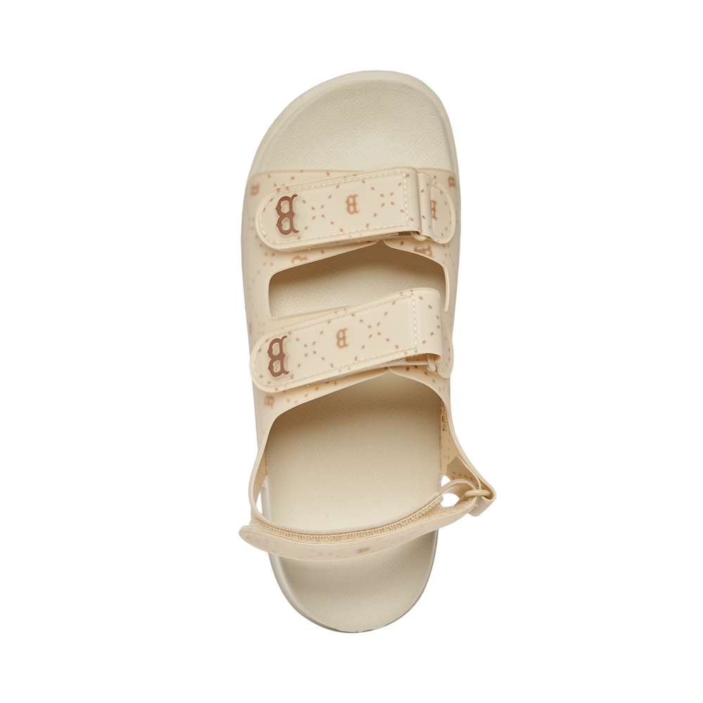 Bấm vào để xem thư viện ảnh Sandals MLB Chunky Diamond Monogram Boston Red Sox Beige
