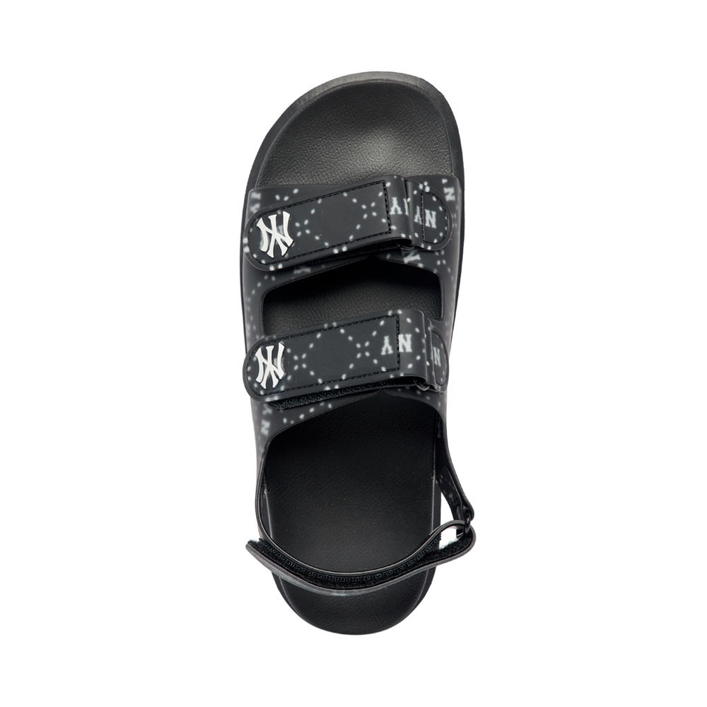 Bấm vào để xem thư viện ảnh Sandals MLB Chunky Diamond Monogram New York Yankees Black