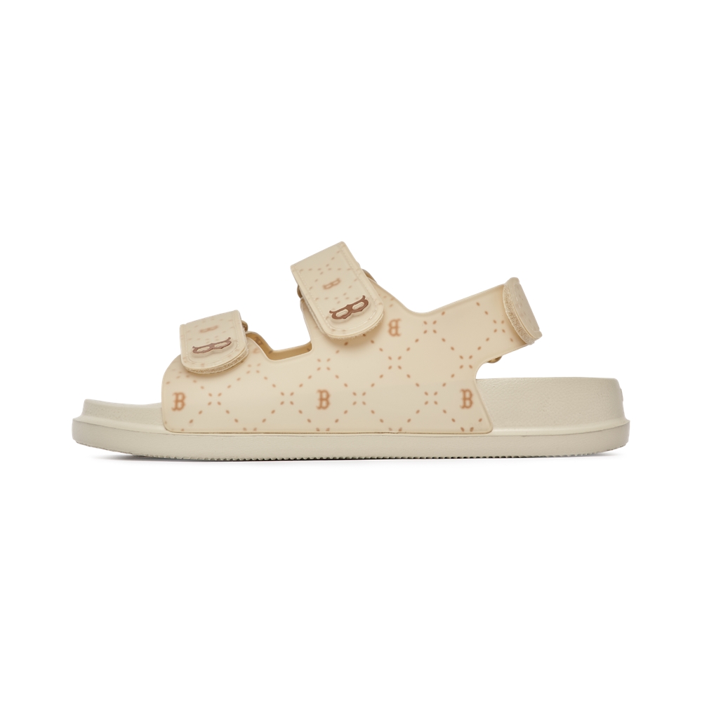 Bấm vào để xem thư viện ảnh Sandals MLB Chunky Diamond Monogram Boston Red Sox Beige