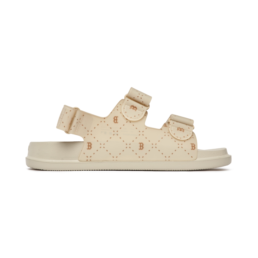 Bấm vào để xem thư viện ảnh Sandals MLB Chunky Diamond Monogram Boston Red Sox Beige