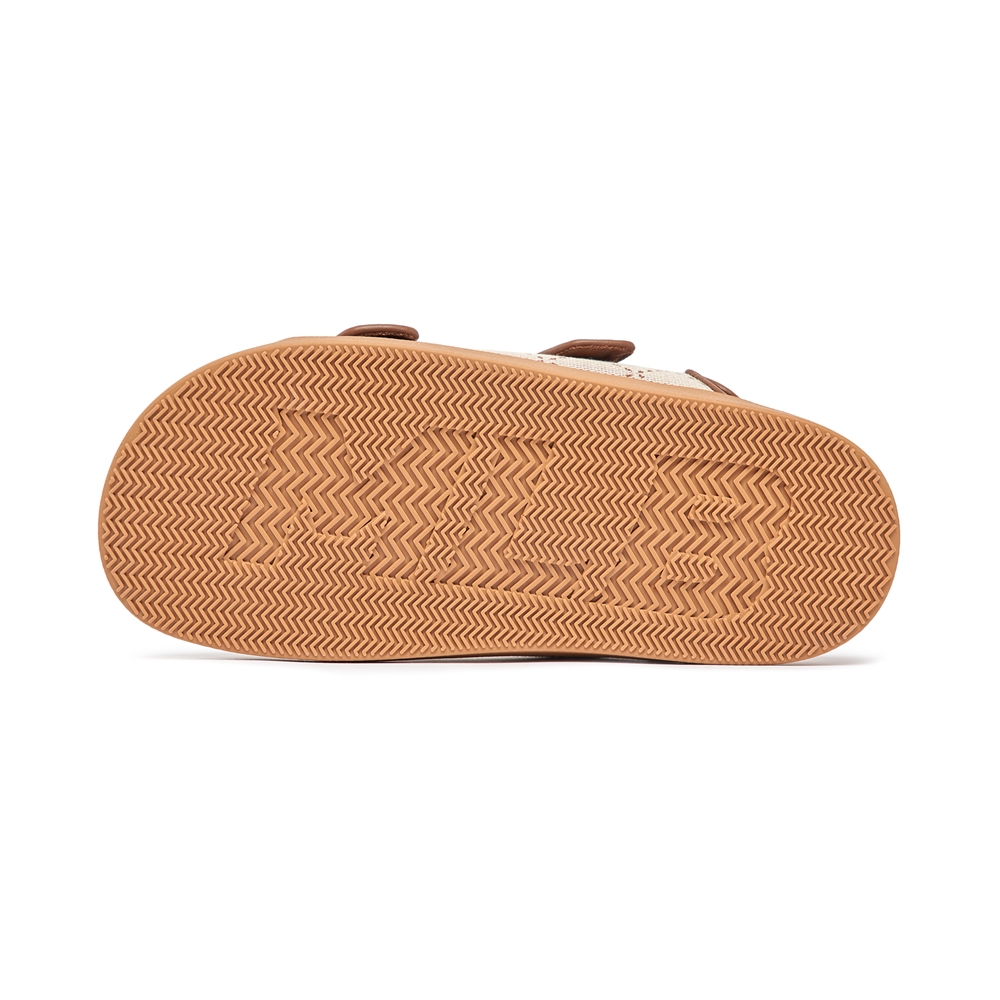 Bấm vào để xem thư viện ảnh Sandals MLB Double Jacquard Diamond Monogram Boston Red Sox Beige
