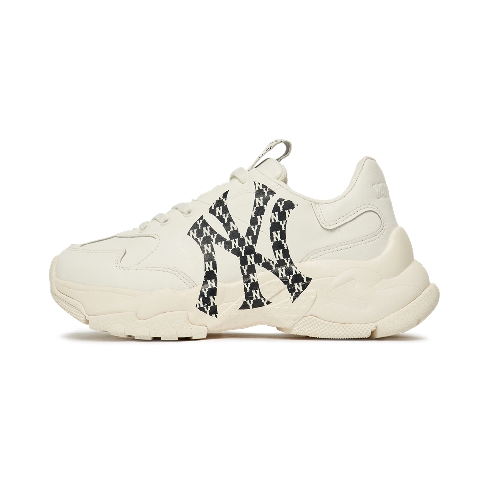 Bấm vào để xem thư viện ảnh Giày MLB Korea Bigball Chunky Mono LT New York Yankees White