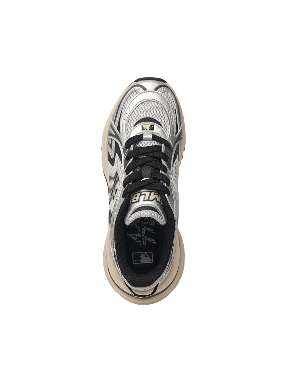 Bấm vào để xem thư viện ảnh Giày MLB Korea Curve Runner New York Yankees Silver