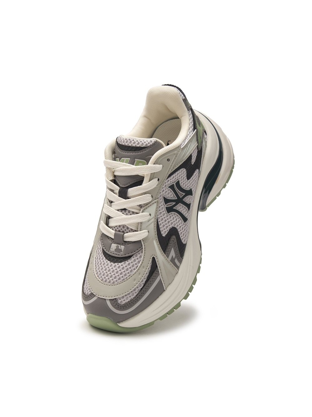 Bấm vào để xem thư viện ảnh Giày MLB Korea Curve Runner New York Yankees Grey