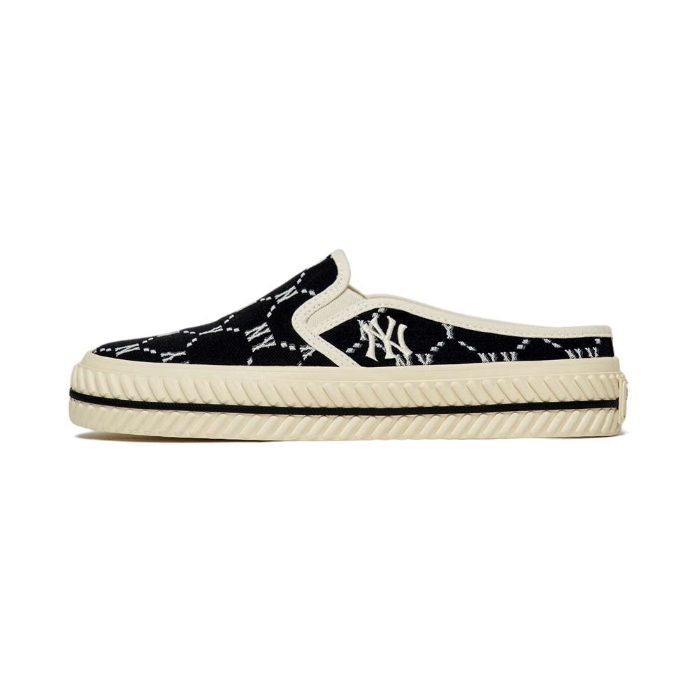 Bấm vào để xem thư viện ảnh Giày MLB Mule Dia Monogram New York Yankees Black