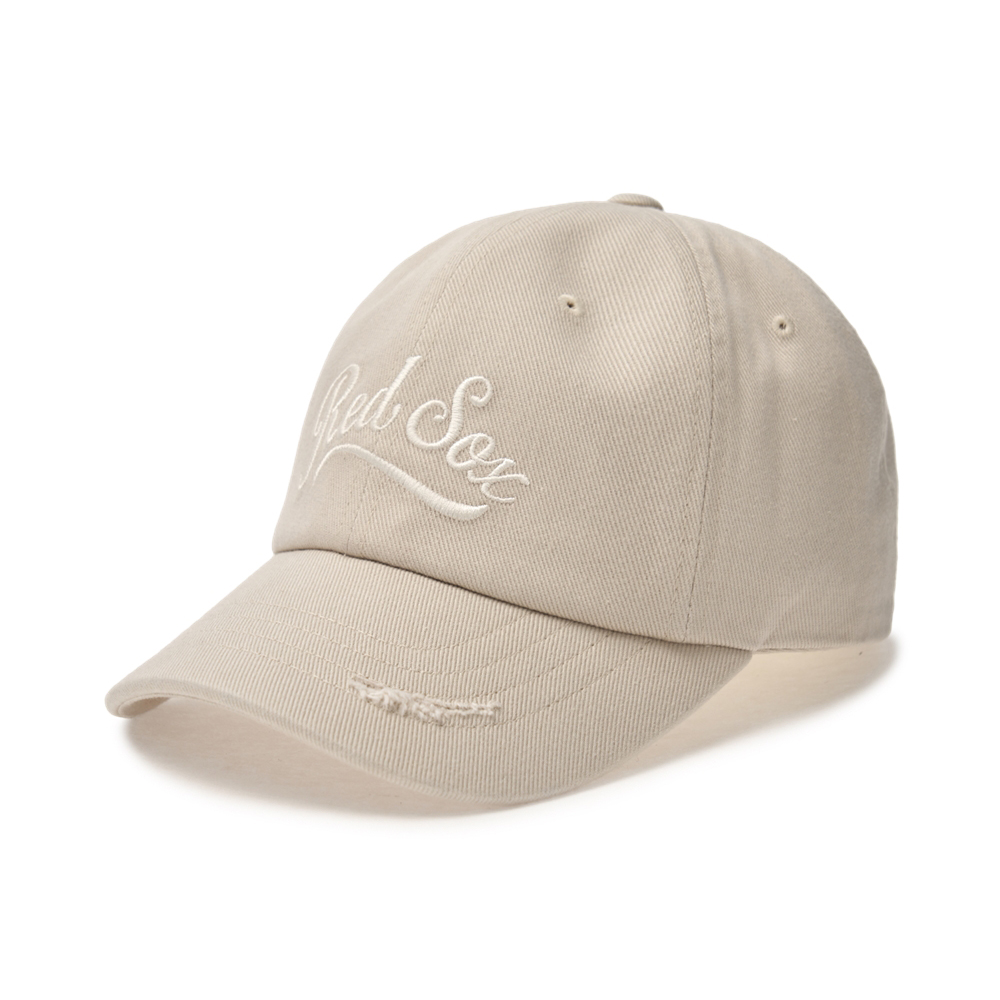 Nón MLB Korea Vintage Culsive Unstructured Ball Cap Boston Red Sox Cream