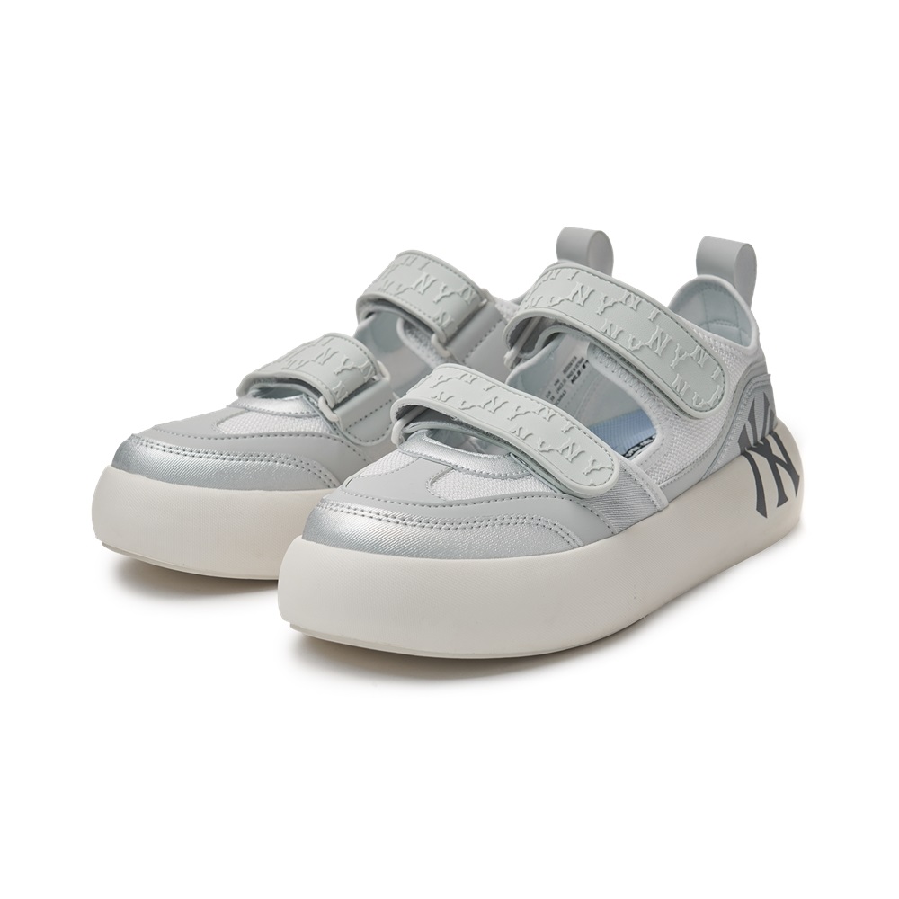 Bấm vào để xem thư viện ảnh Sandals MLB Korea Chunky Base New York Yankees Grey