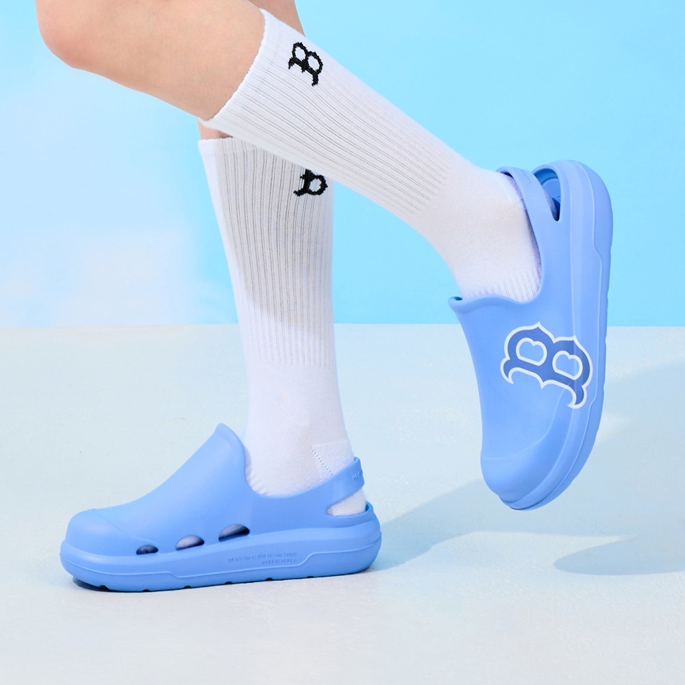 Bấm vào để xem thư viện ảnh Sandals MLB Chunky Bouncer Clog Boston Red Sox L.Purple