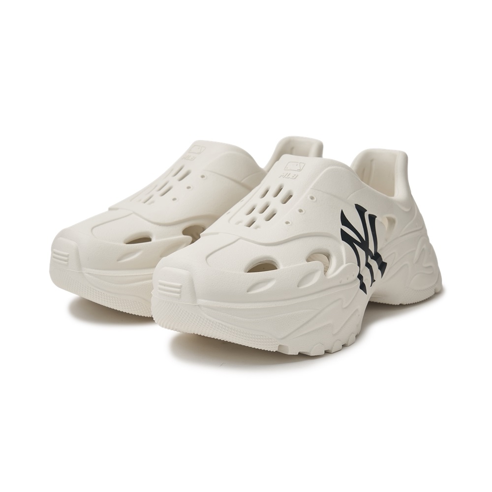 Bấm vào để xem thư viện ảnh Sandals MLB Korea BigBall Chunky Recovery New York Yankees Ivory