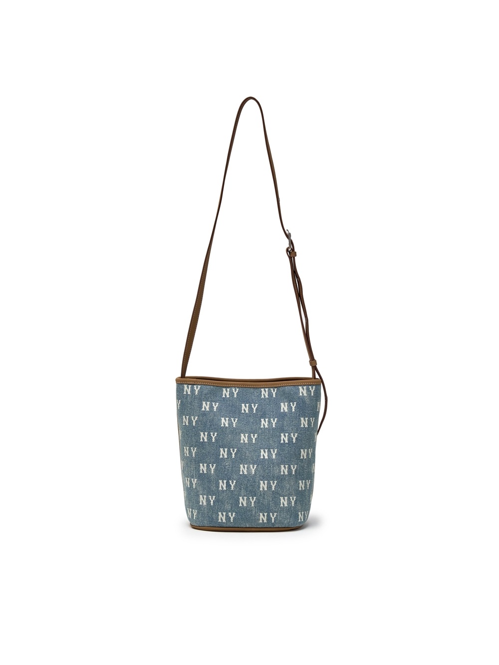 Túi MLB Classic Mono Vintage Denim Bucket Bag New York Yankees Blue