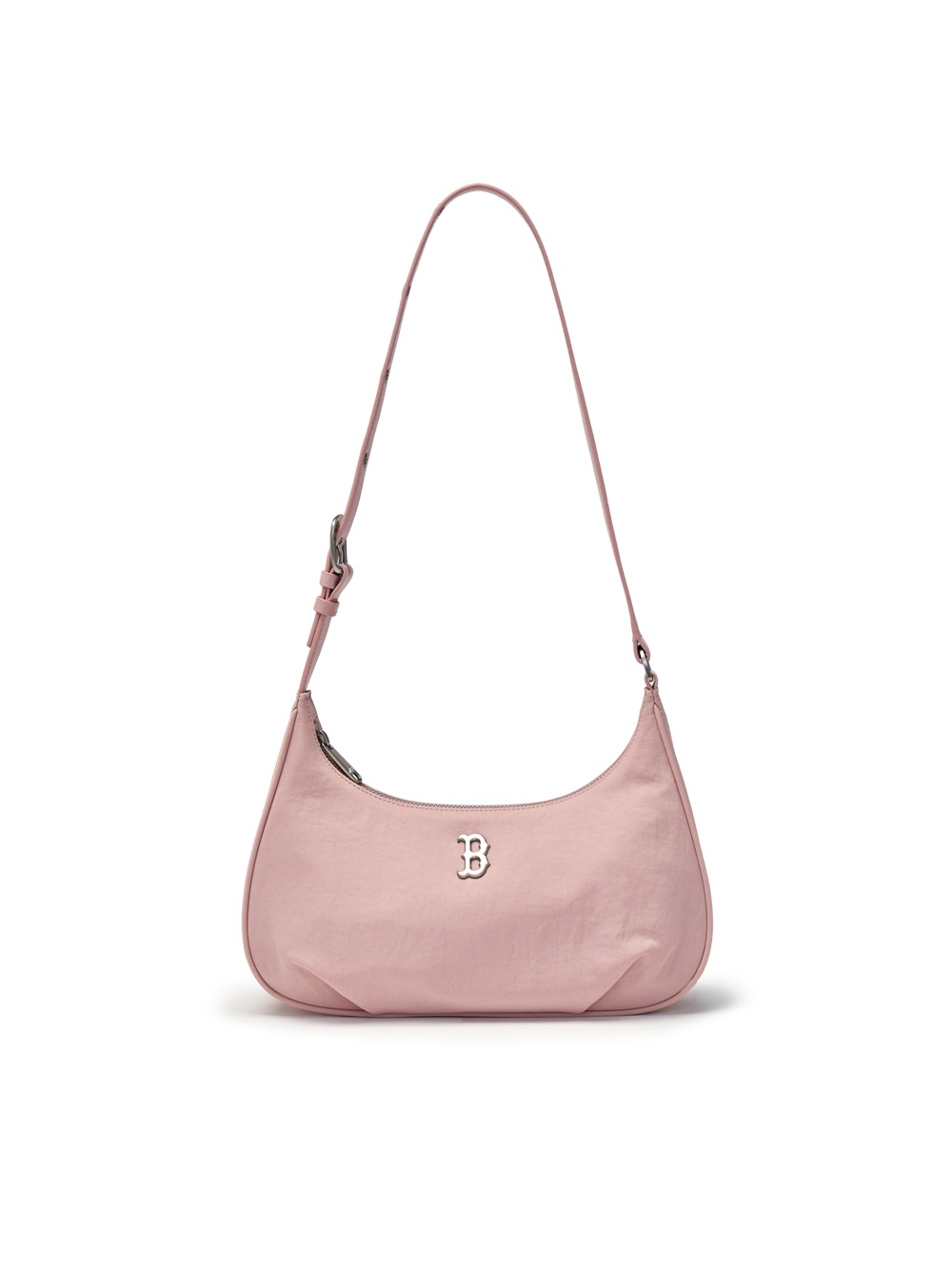 Túi MLB Basic Vintage Nylon Hobo Bag Boston Red Sox Pink [Karina PICK]