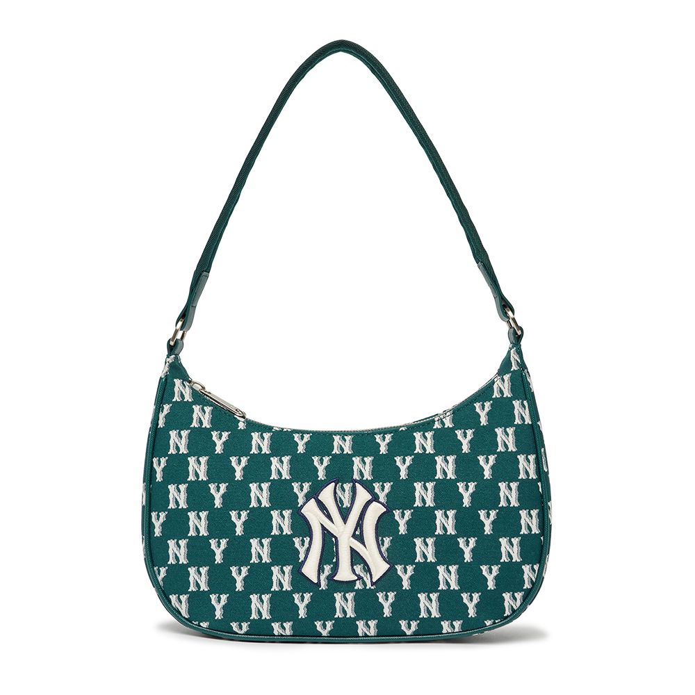 Túi MLB Classic Monogram Jacquard Hobo Bag New York Yankees D.Green