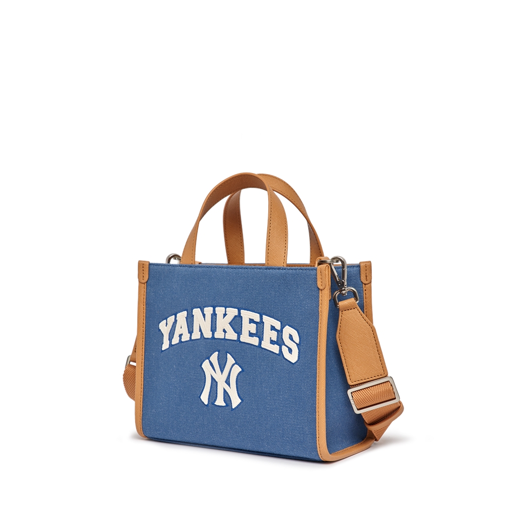 Túi MLB Varsity Basic Canvas Mini Tote Bag New York Yankees Indigo