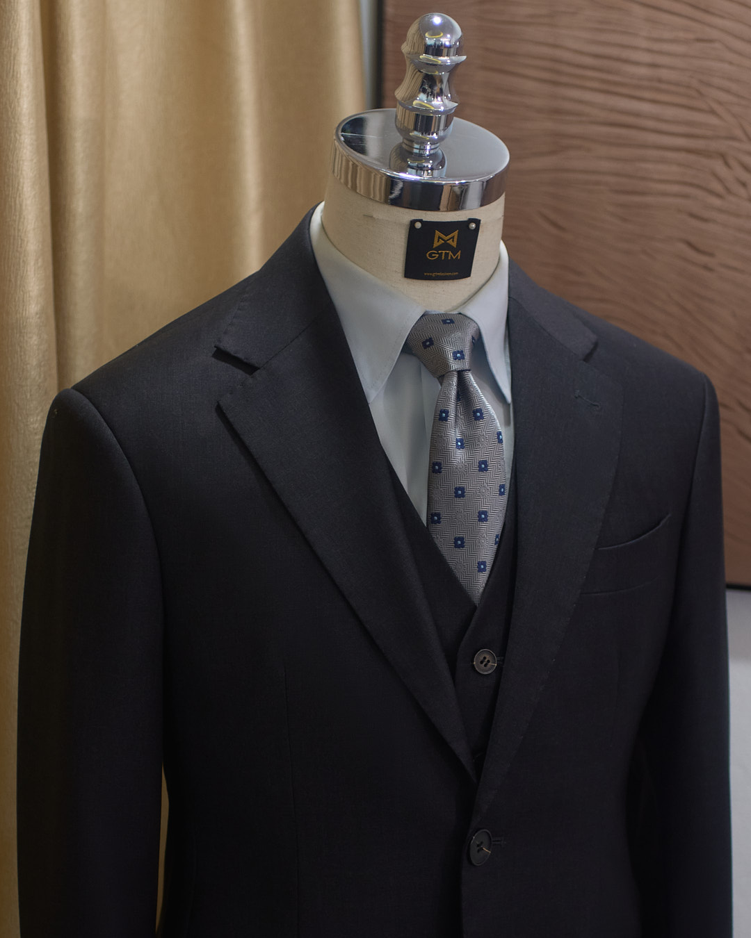MAY ĐO GTM Tailor Ghi Tối - Charcoal 70% Merino Wool