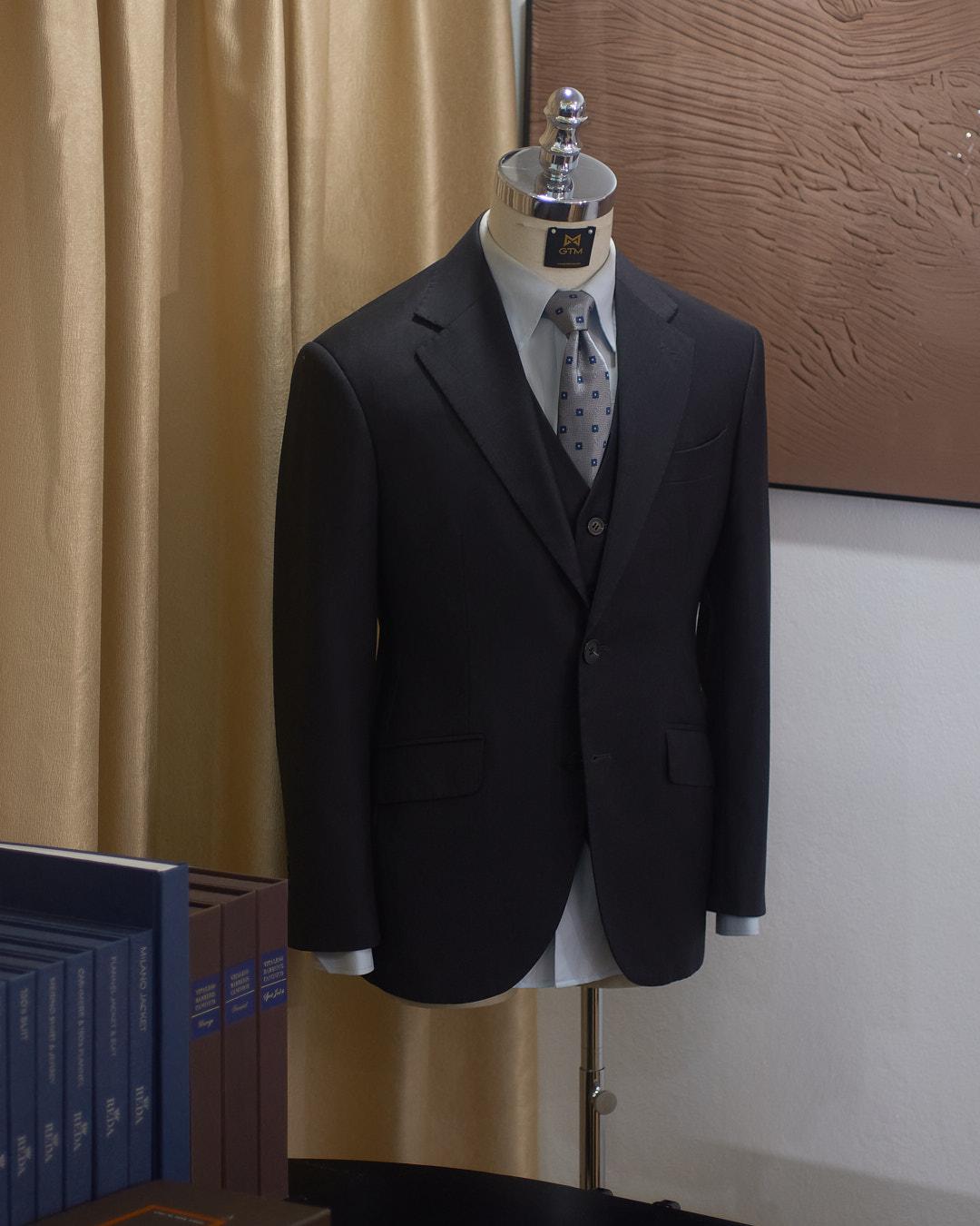 MAY ĐO GTM Tailor Ghi Tối - Charcoal 70% Merino Wool