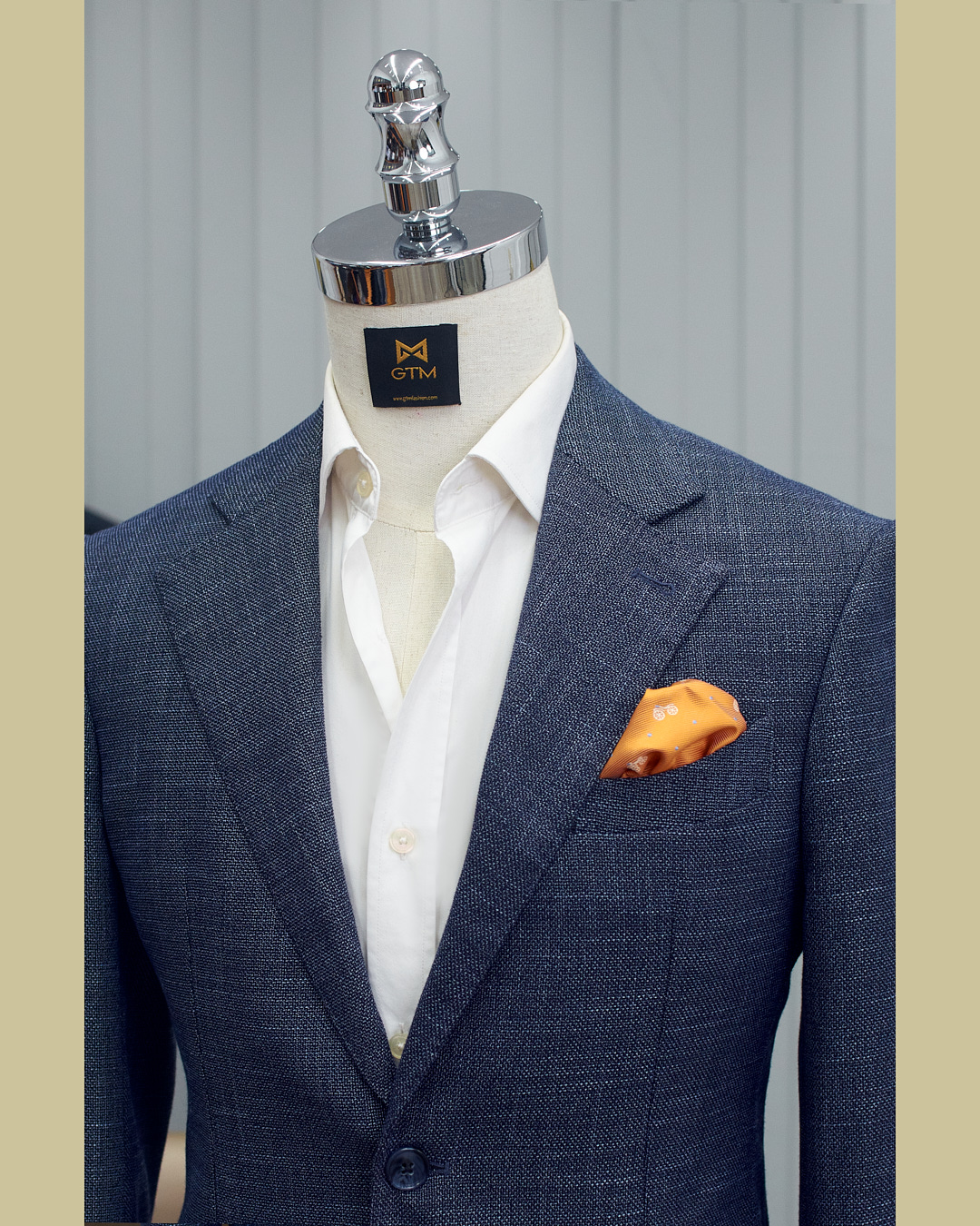 May Đo | Áo Blazer Túi Ốp Màu Xanh