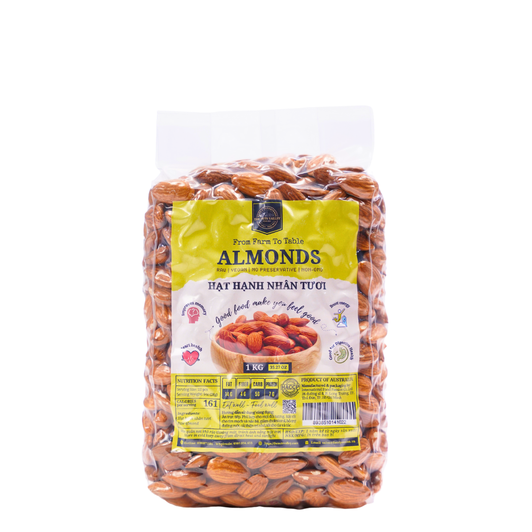 Hạt Hạnh Nhân Làm Sữa, Làm Bánh - ALMOND The Nuts Valley