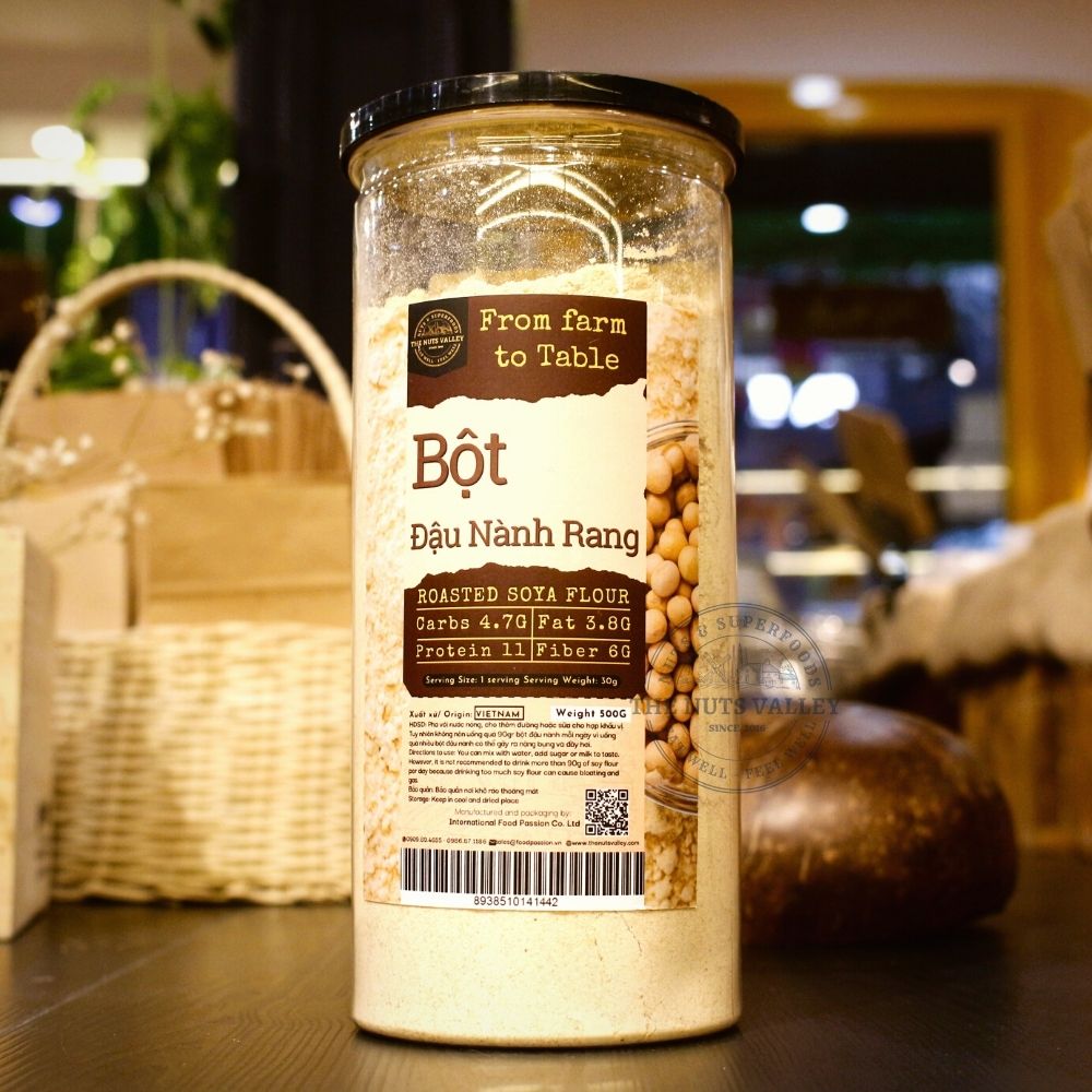 Bột Đậu Nành Rang - Hạt Đậu Nành Tươi - SOY BEAN The Nuts Valley
