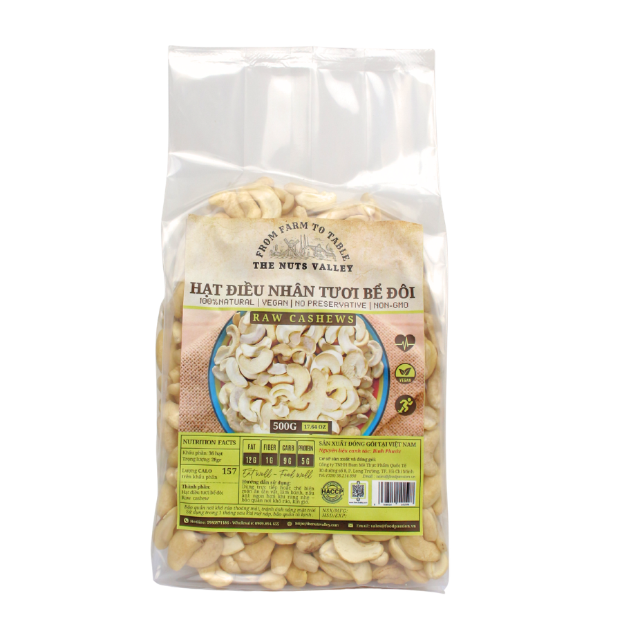 Hạt Điều Bể Đôi - HALVES CASHEW The Nuts Valley