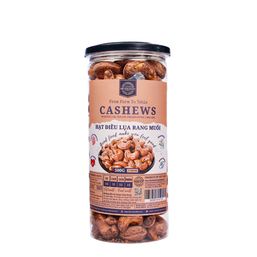 Hạt Điều Nhân Nguyên – Nguyên Chất Tự Nhiên, Dinh Dưỡng Đầy Đủ - WHOLE CASHEW The Nuts Valley