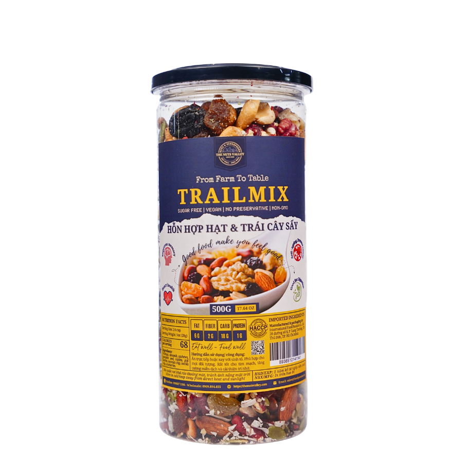 Hỗn hợp hạt & trái cây sấy - TRAILMIX
