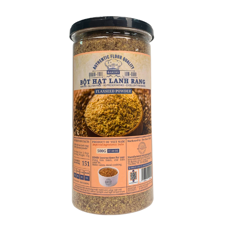 Hạt lanh Tươi và Bột Hạt Lanh Rang - FLAXSEEDS The Nuts Valley