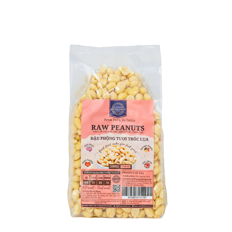 Đậu phộng Mỹ tróc vỏ - PEANUT The Nuts Valley
