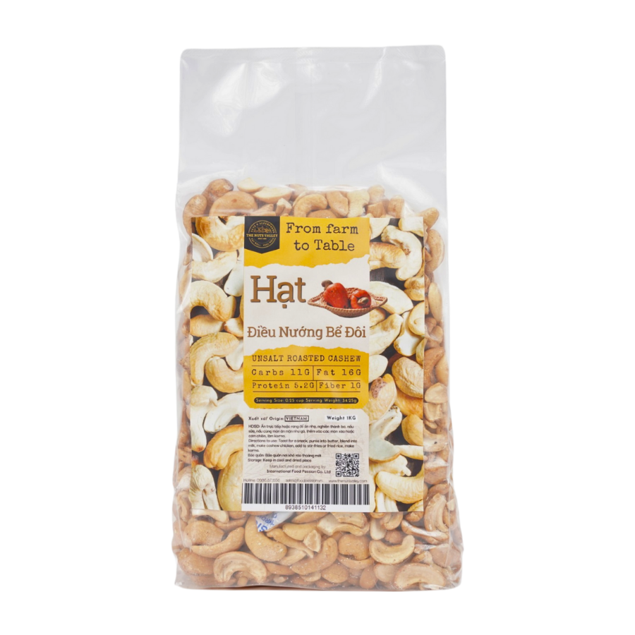 Hạt Điều Bể Đôi - HALVES CASHEW The Nuts Valley
