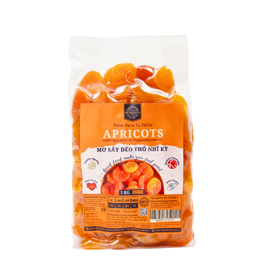 Mơ sấy Thổ Nhĩ Kỳ - DRIED APRICOT The Nuts Valley