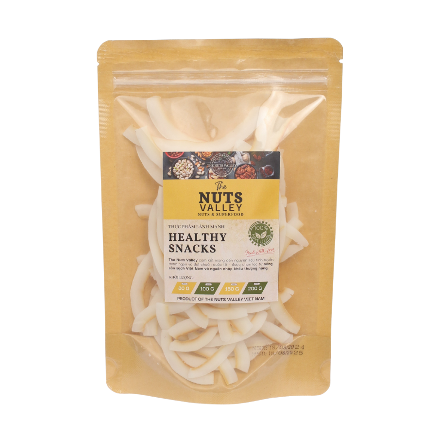 Dừa Sấy - COCONUT CHIP Keto, thuần chay