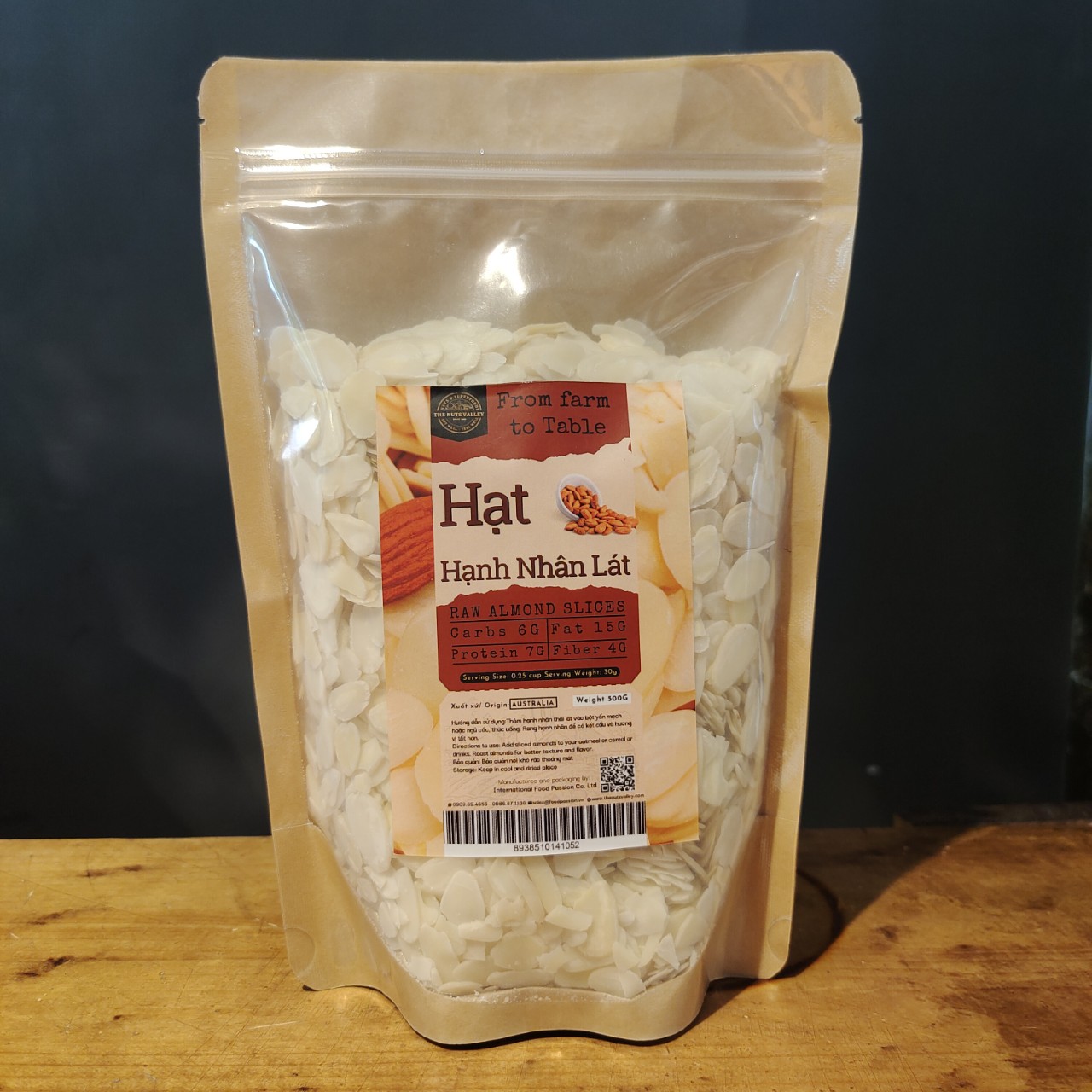 Hạnh nhân lát - ALMOND, SLICES, SLIVERED