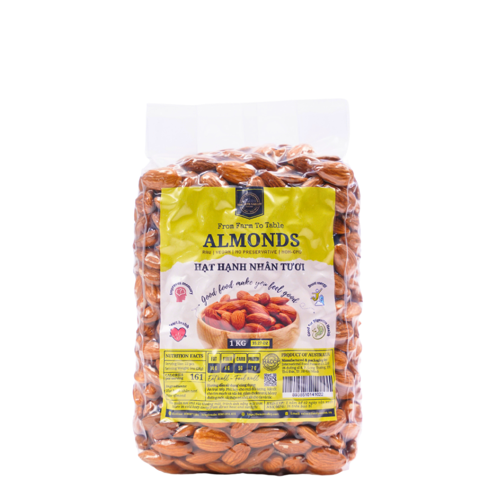 Hạt Hạnh Nhân Làm Sữa, Làm Bánh - ALMOND The Nuts Valley