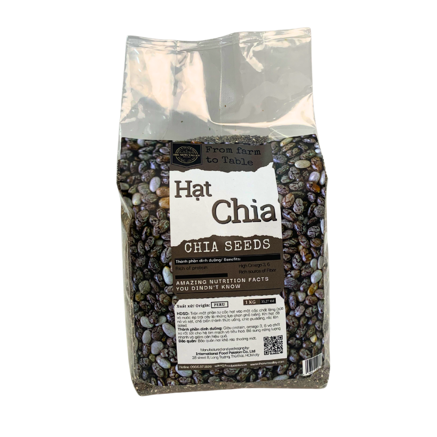 Hạt chia đen  - CHIA SEEDS The Nuts Valley