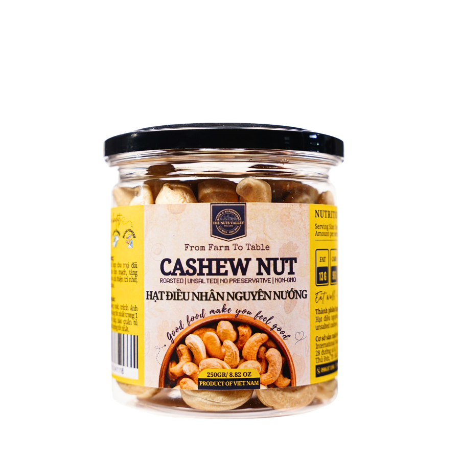 Hạt Điều Nhân Nguyên – Nguyên Chất Tự Nhiên, Dinh Dưỡng Đầy Đủ - WHOLE CASHEW The Nuts Valley