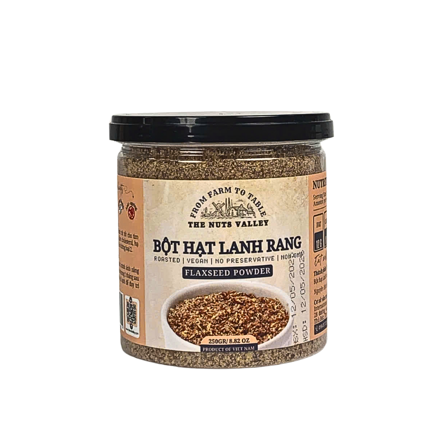 Hạt lanh Tươi và Bột Hạt Lanh Rang - FLAXSEEDS The Nuts Valley