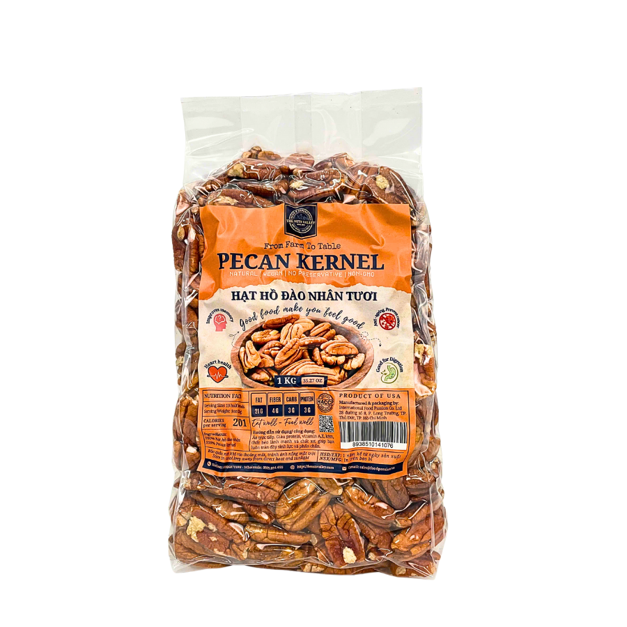 Hạt Hồ Đào Nhân Tách Vỏ - PECAN The Nuts Valley