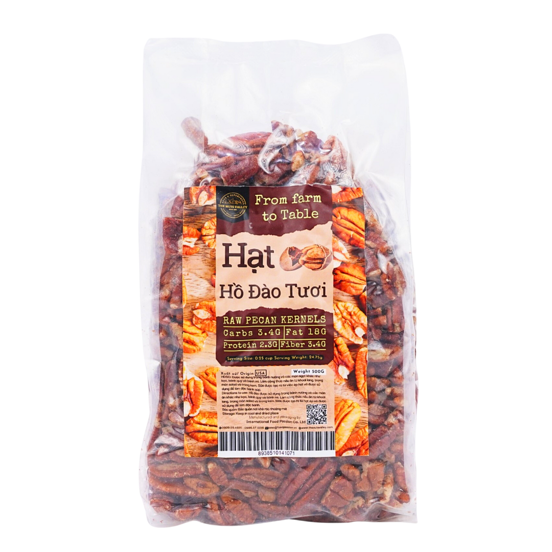 Hạt Hồ Đào Nhân Tách Vỏ - PECAN The Nuts Valley