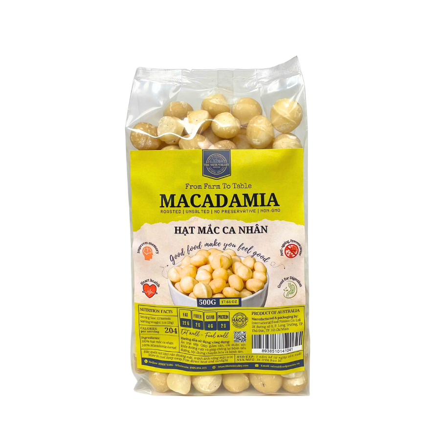 Hạt mắc ca - MACADAMIA The Nuts Valley