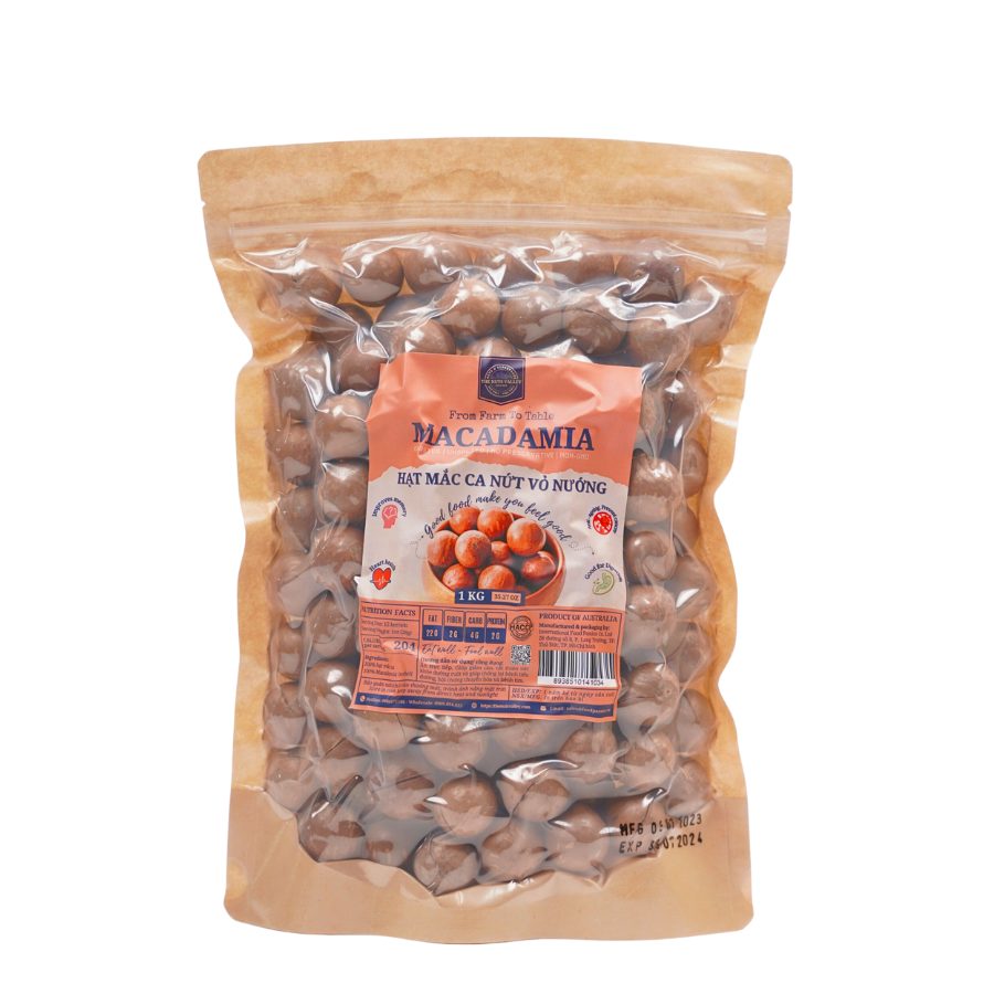 Hạt Macca Úc Nứt Vỏ - MACADAMIA The Nuts Valley