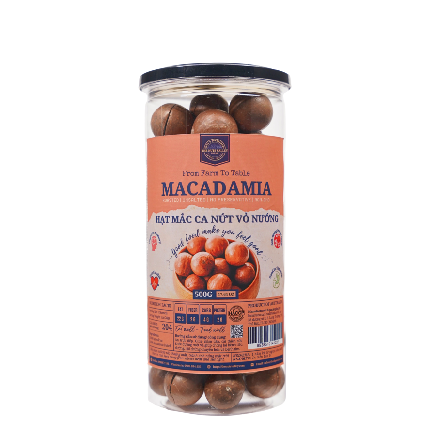 Hạt Macca Úc Nứt Vỏ - MACADAMIA The Nuts Valley