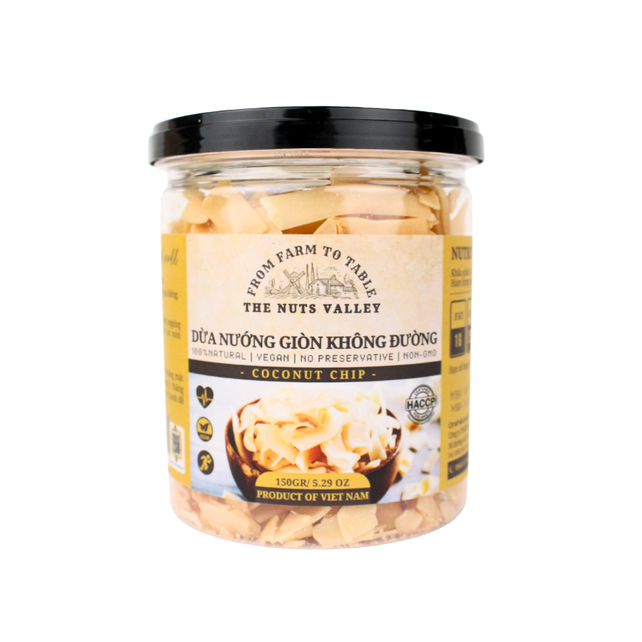 Dừa Sấy - COCONUT CHIP Keto, thuần chay