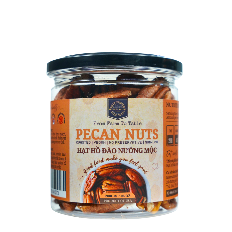 Hạt Hồ Đào Nhân Tách Vỏ - PECAN The Nuts Valley
