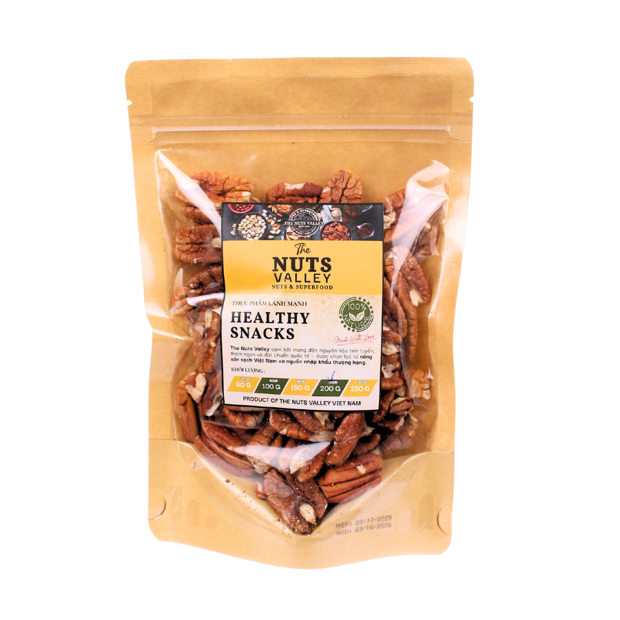 Hạt Hồ Đào Nhân Tách Vỏ - PECAN The Nuts Valley