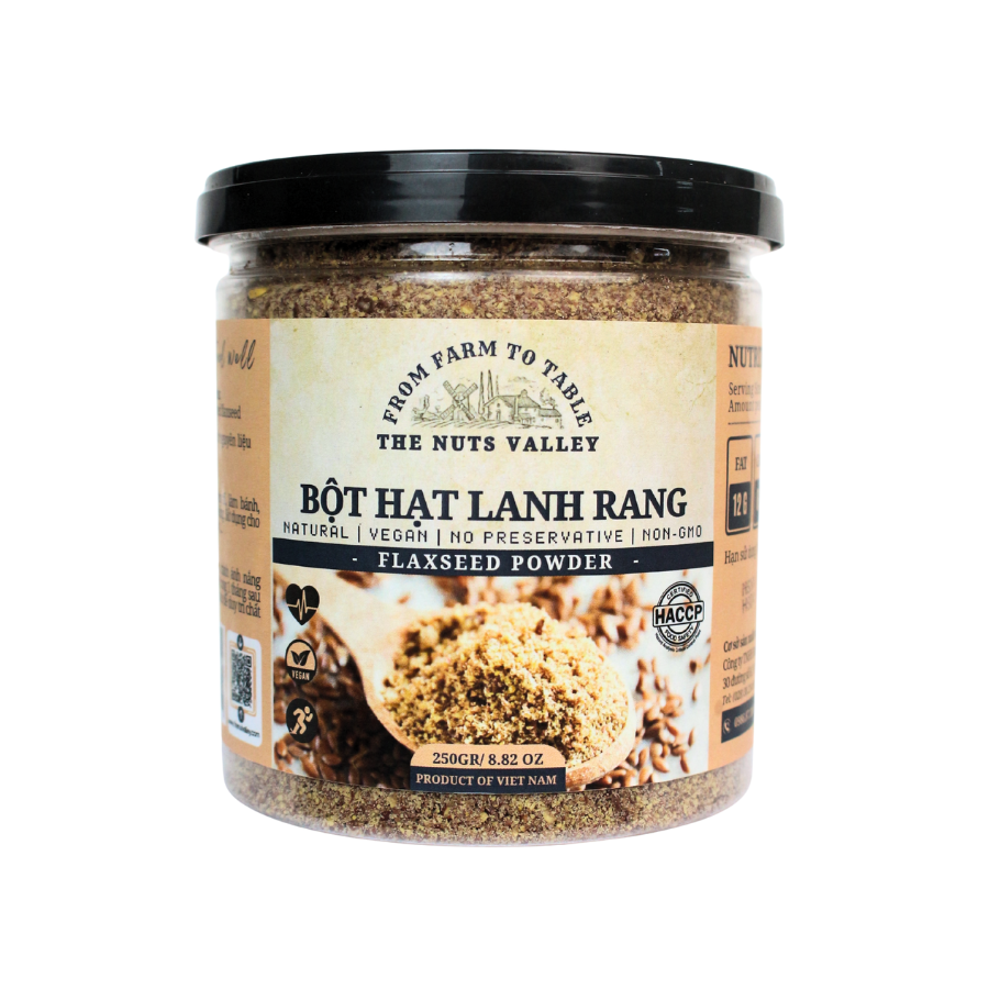 Hạt lanh Tươi và Bột Hạt Lanh Rang - FLAXSEEDS The Nuts Valley